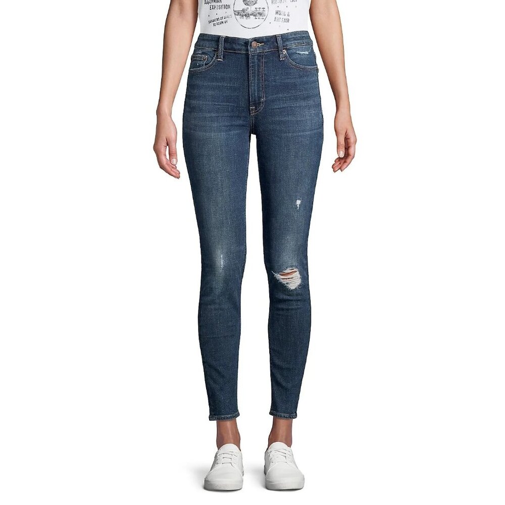 Lucky Brand Jeans 0 25 Bridgette High Rise Slim Fit Distressed Skinny